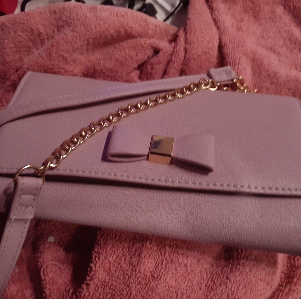 Pink bow adorable purse
